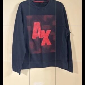 Men’s A/X The A/X Armani Exchange Men's Sweatshirt in navy blue XL